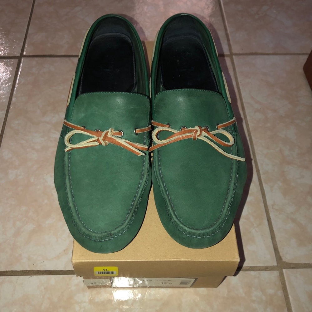Green Cole Haan loafers